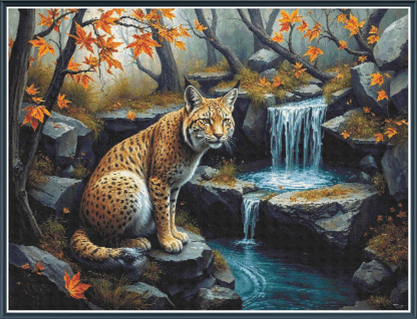 A Lynx in Autumn - PDF Digital Download