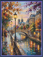 Autumn Rain at Notre Dame [XL] - Max Colours