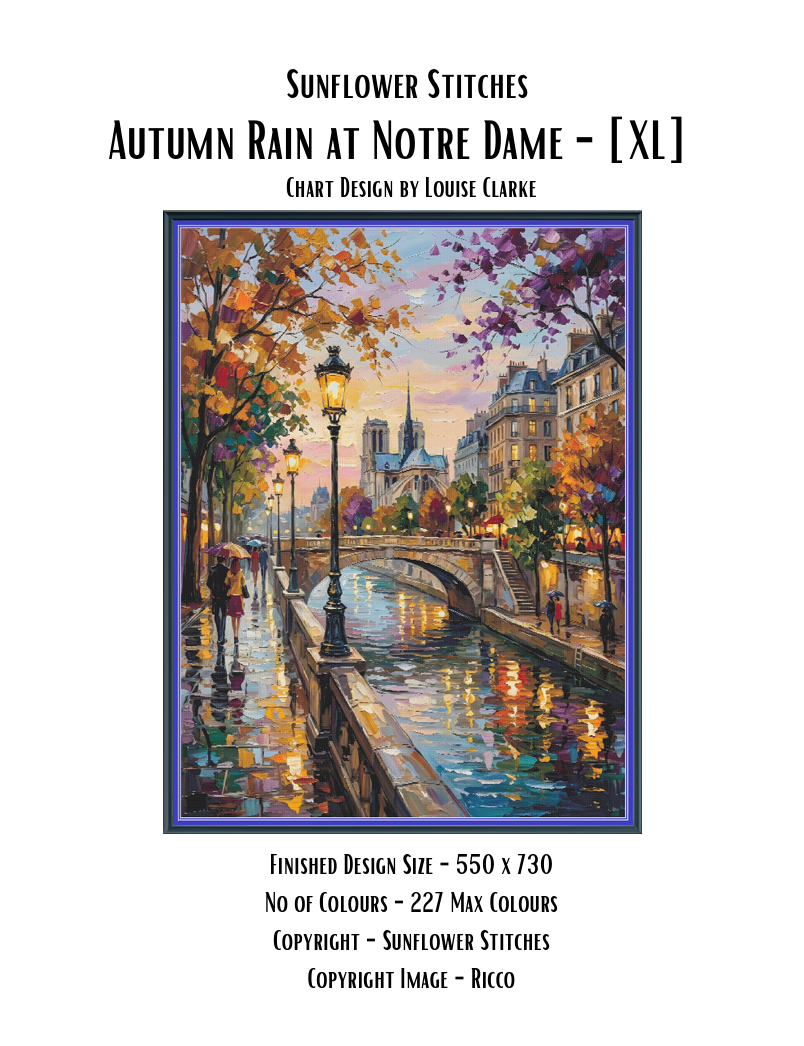 Autumn Rain at Notre Dame [XL] - Max Colours