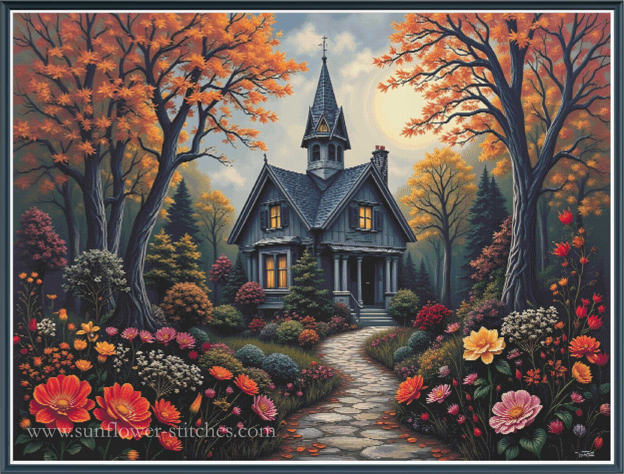 Autumn Victorian Cottage [LARGE]