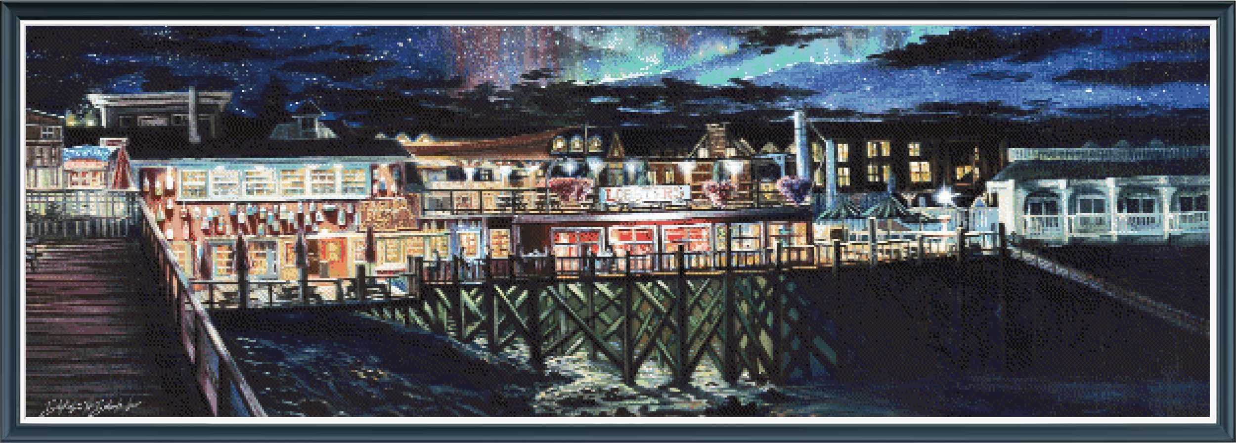 Bar Harbor at Night - PDF Digital Download