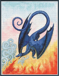 Blue Fire Dragon - PDF Digital Download