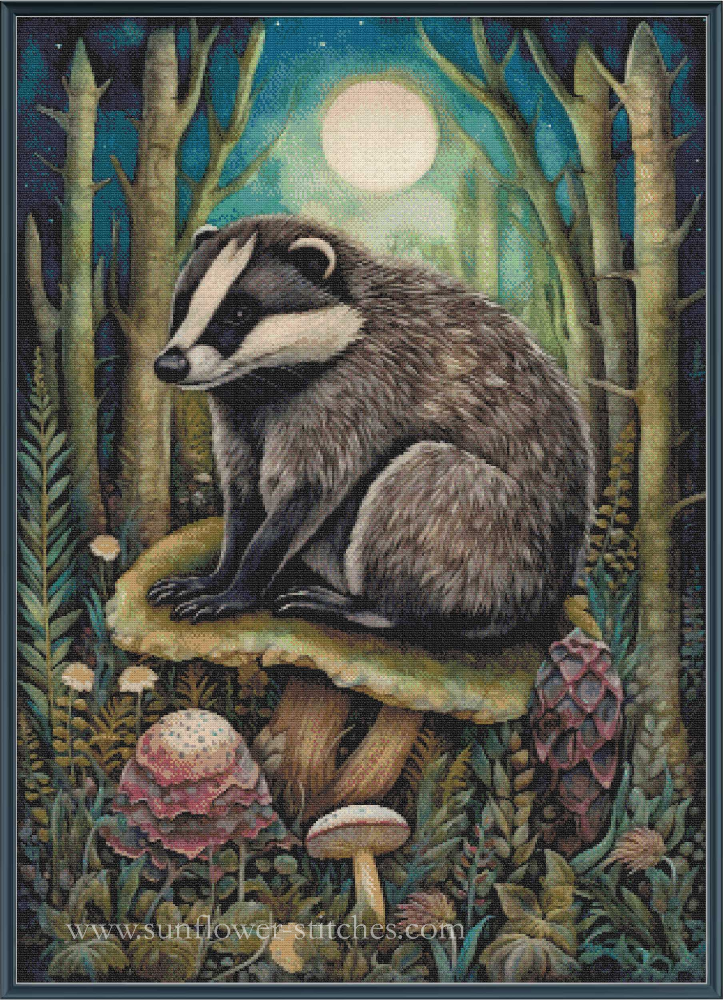 Boho Forest Animal Badger