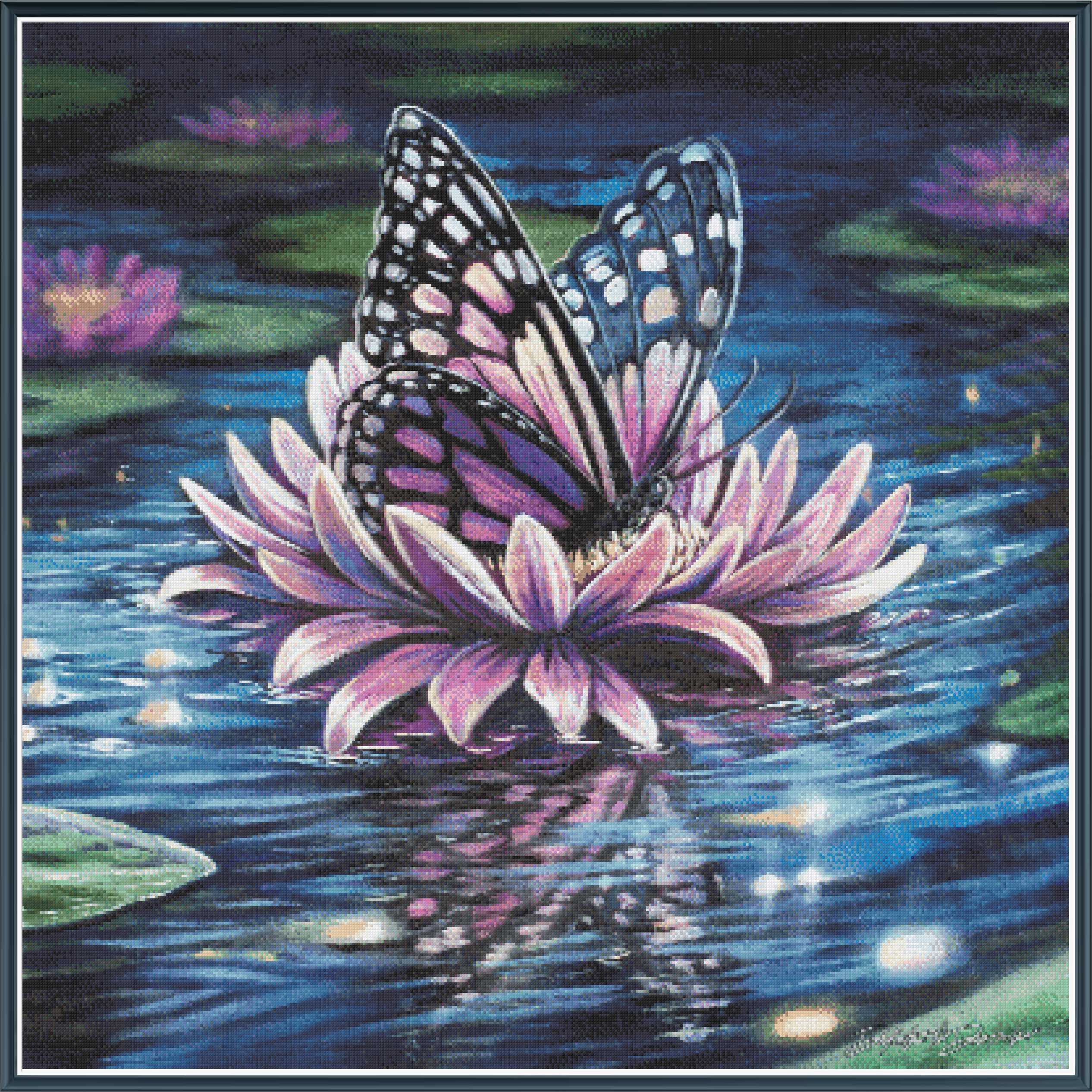 Butterfly and Lotus - PDF Digital Download