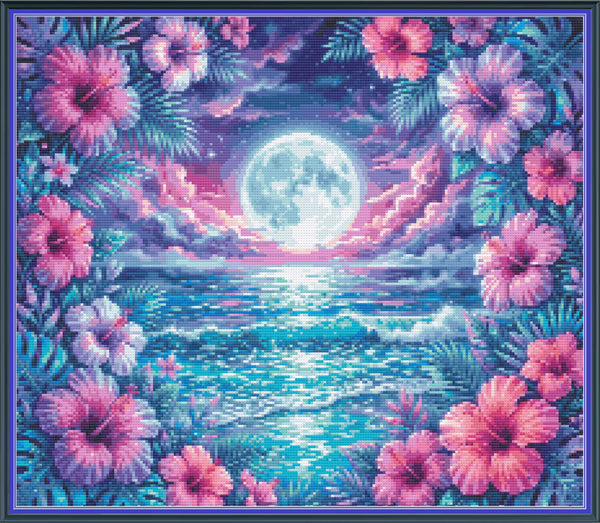 Floral Beach 1 - PDF Digital Download
