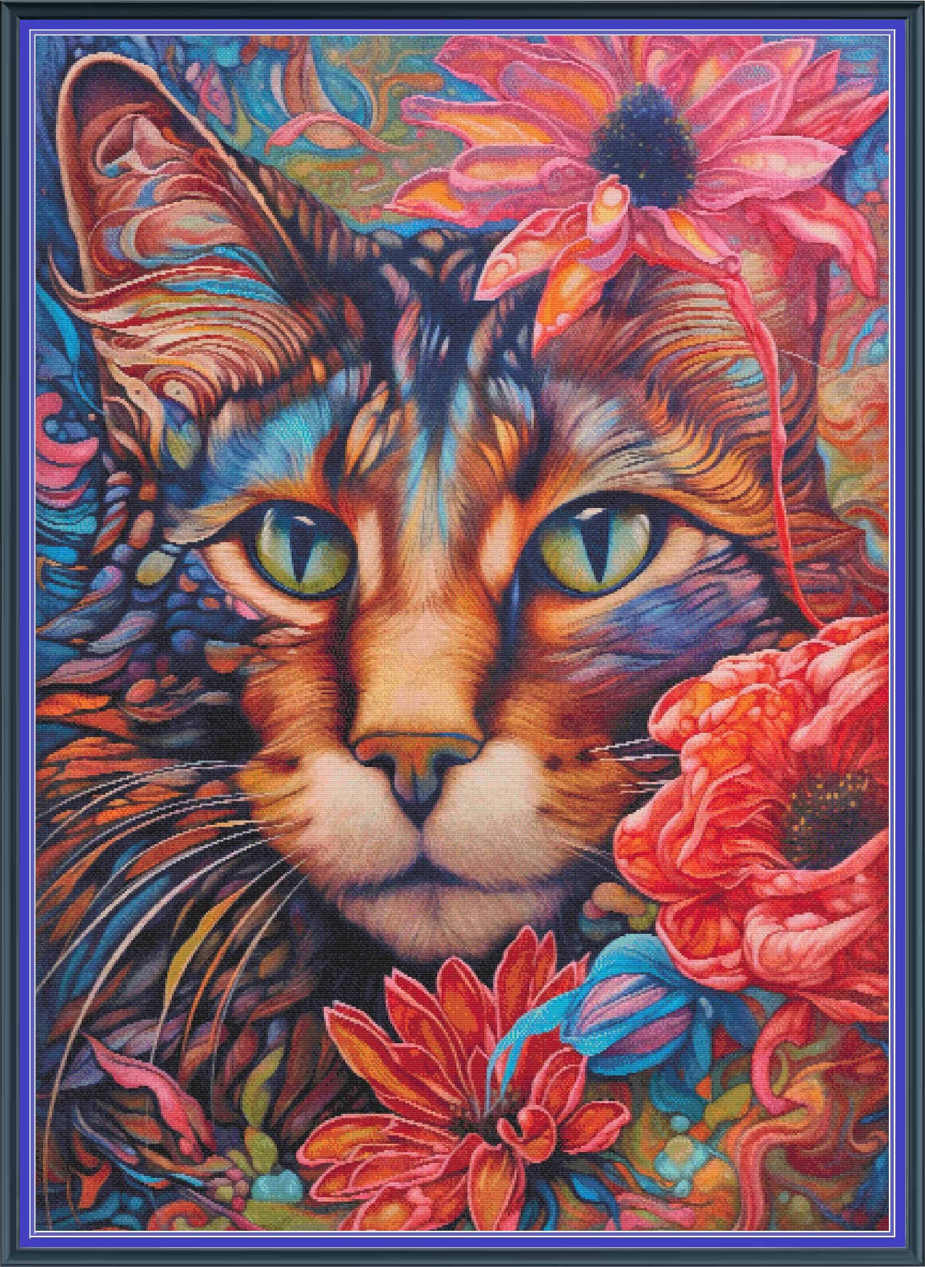 Floral Cat 1 [LARGE] - Max Colours