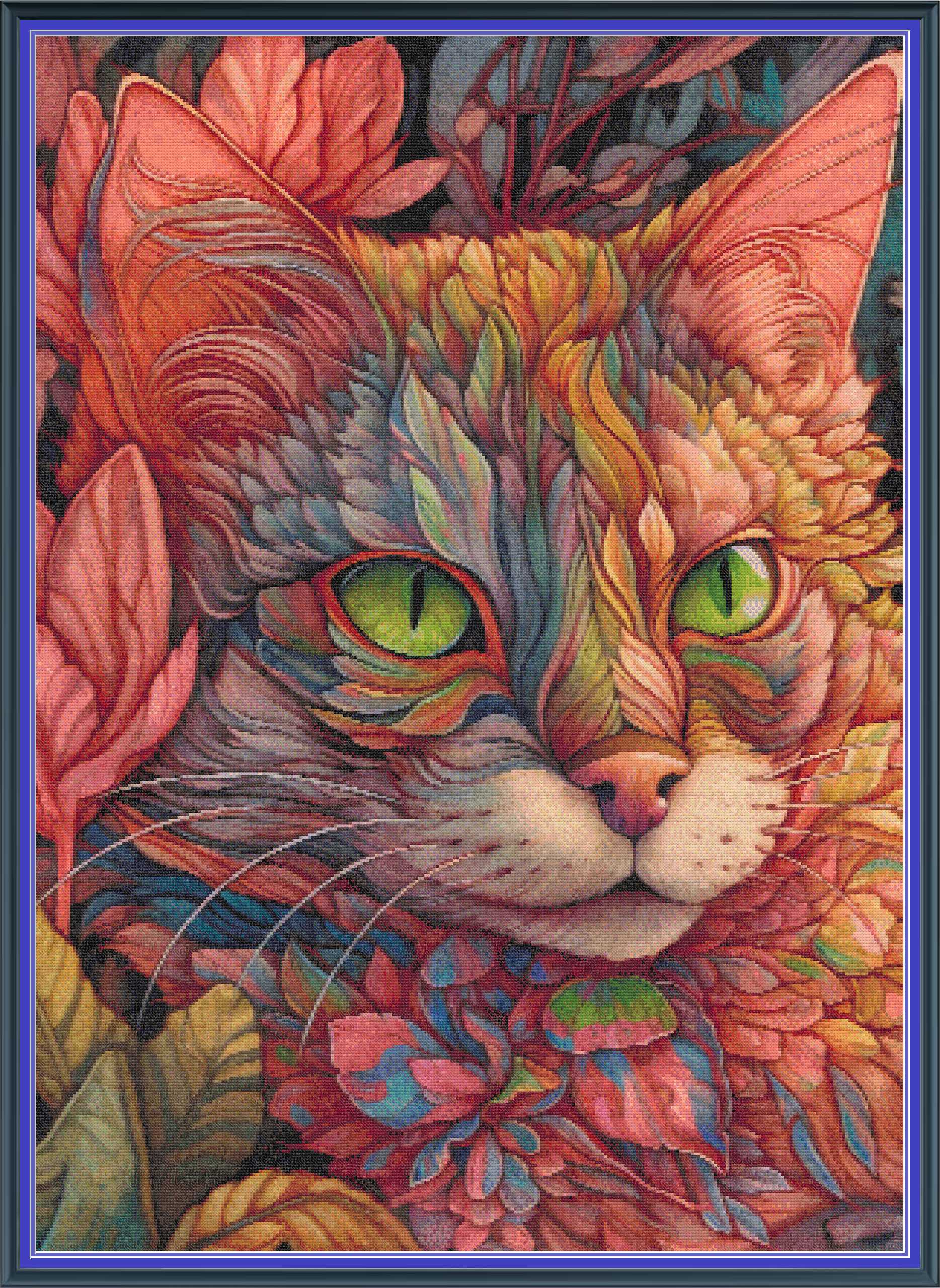 Floral Cat 3 - Max Colours