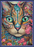 Floral Cat 4 - Max Colours