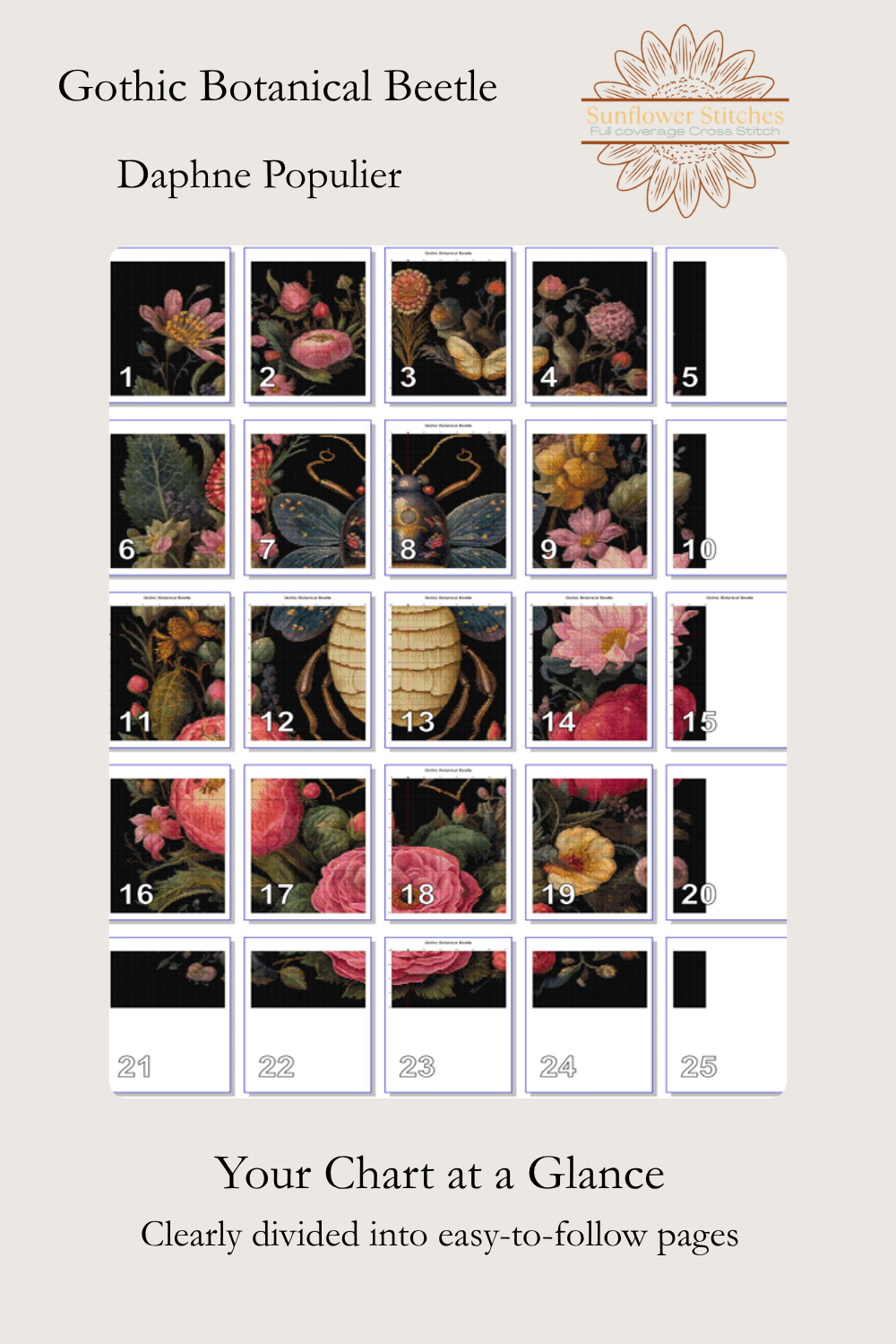 Gothic Botanical Beetle