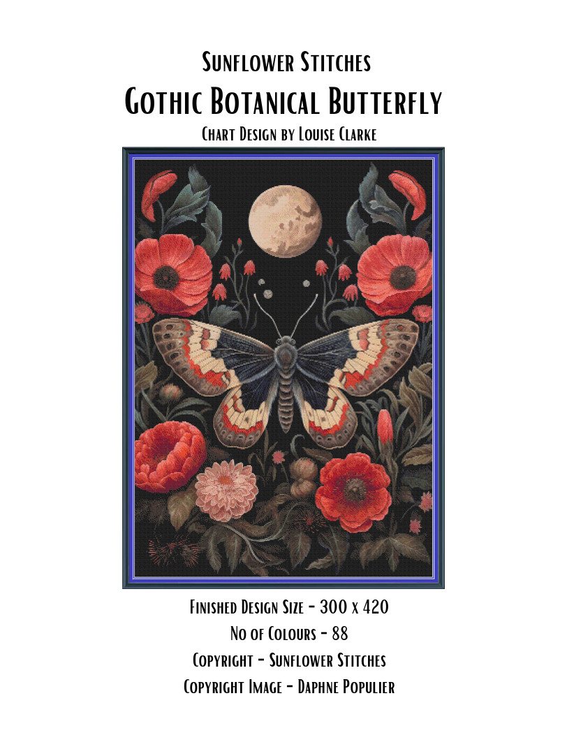 Gothic Botanic Butterfly