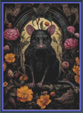 Gothic Botanical Rat - PDF Digital Download