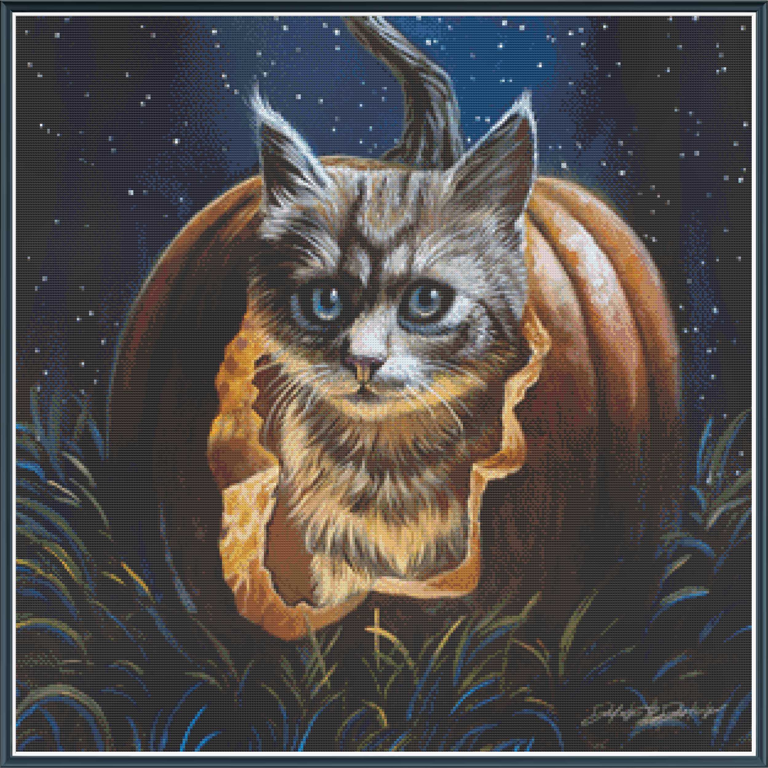 Hungry Halloween Kitty - PDF Digital Download
