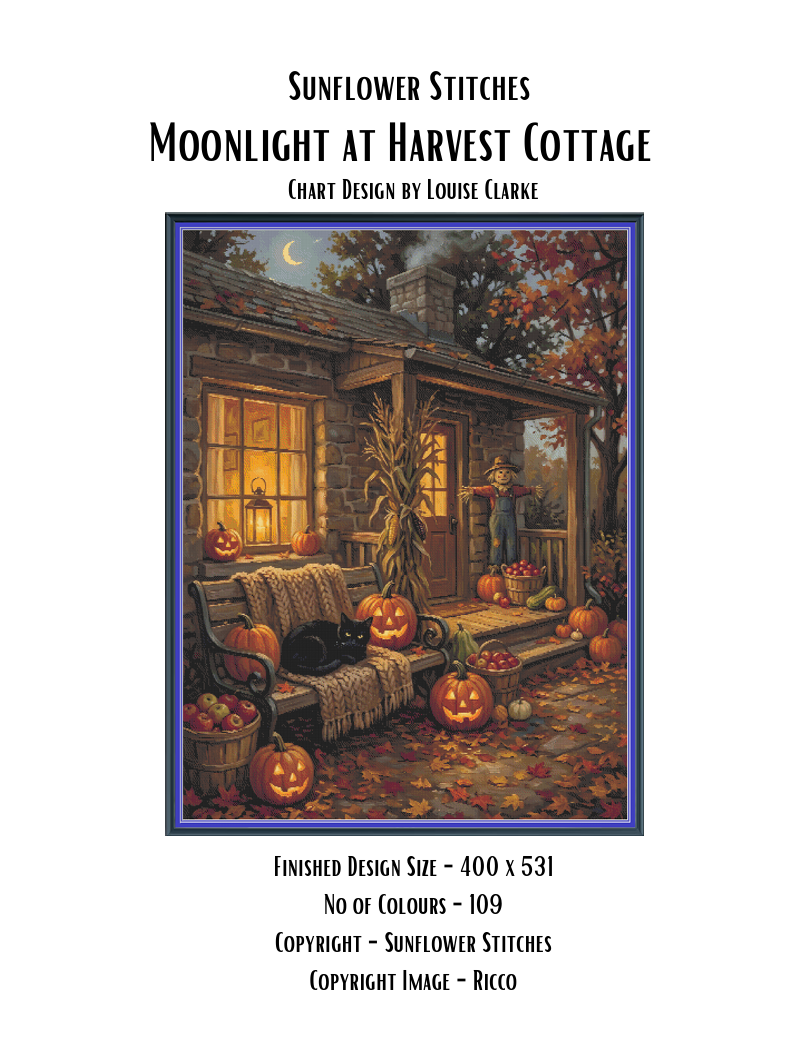 Moonlight at Harvest Cottage