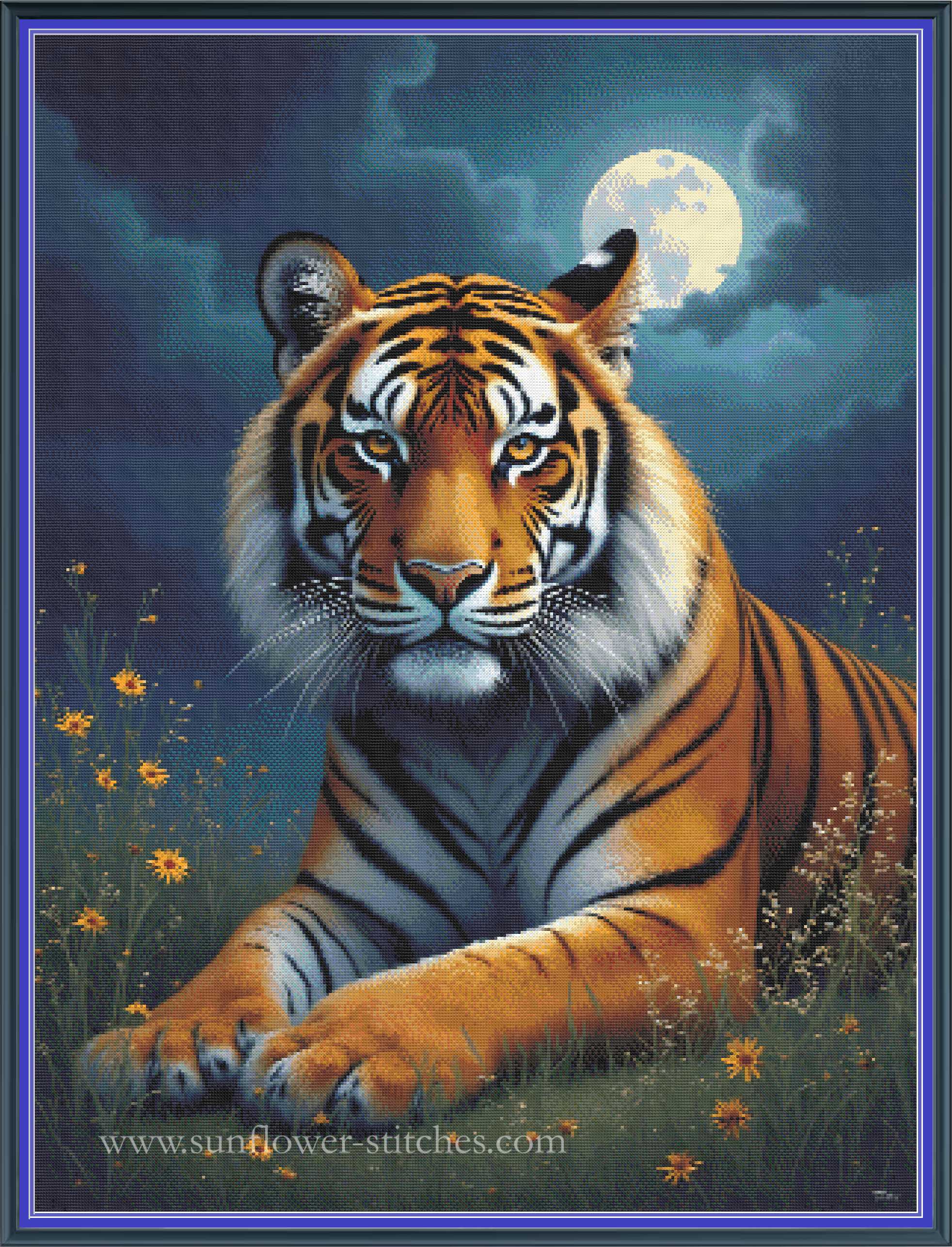 Moonlit Savanna Tiger
