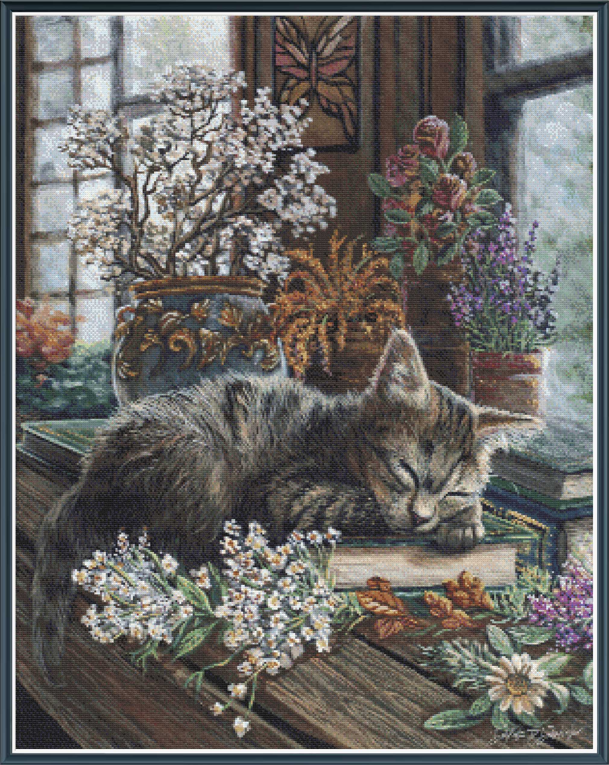 Napping Kitten - PDF Digital Download