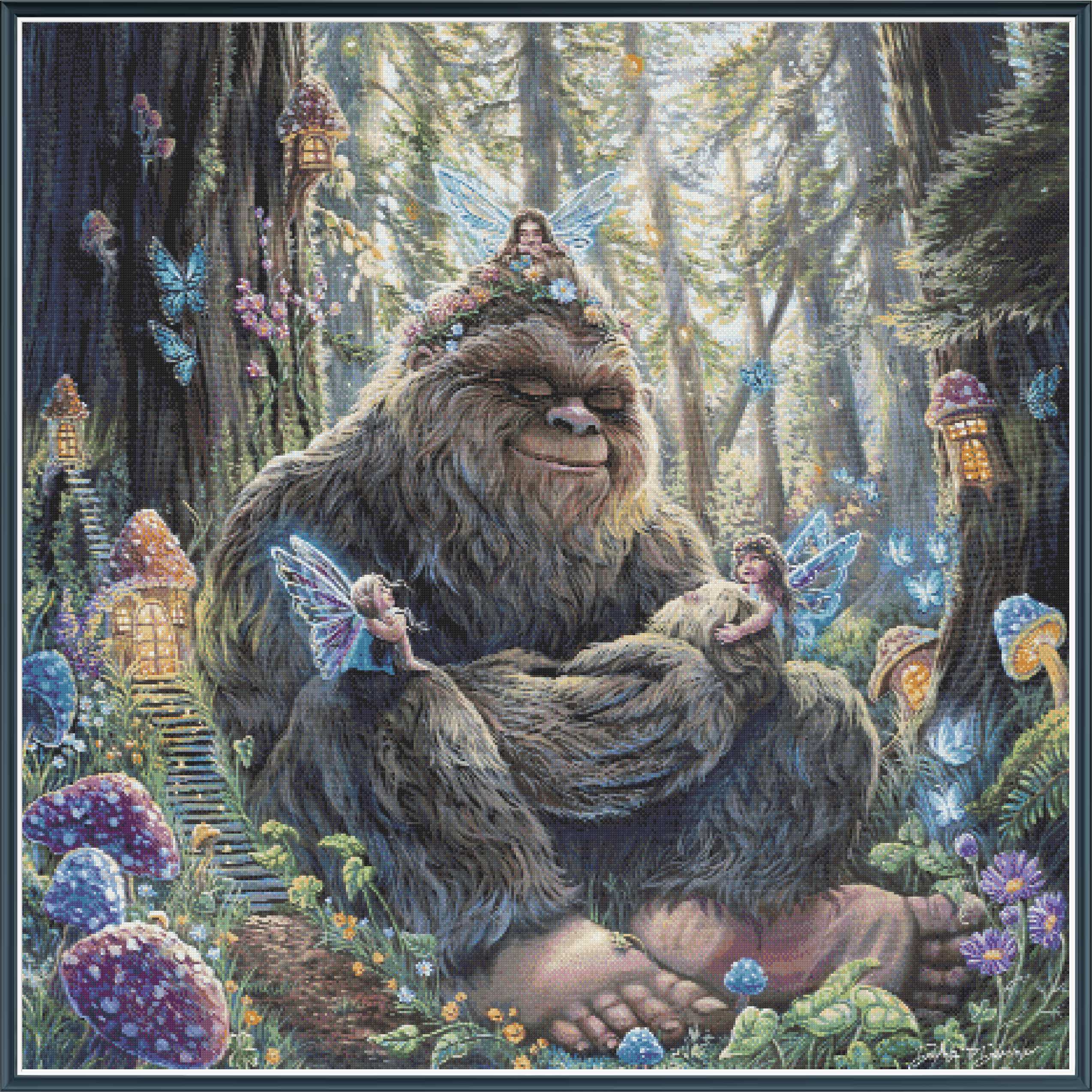 Peaceful Bigfoot - PDF Digital Download
