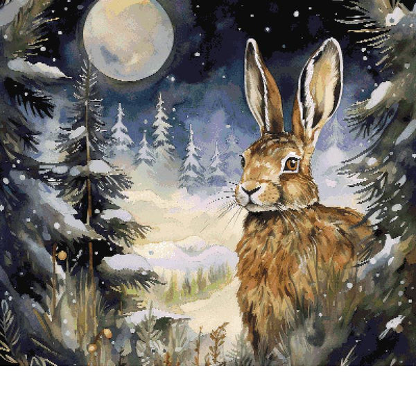 Winter Night Hare