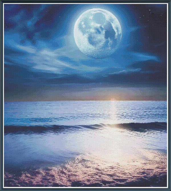 Moon and Sea - PDF Digital Download